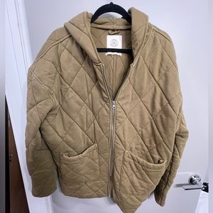 Urban Outfitters quilted jacket with hood